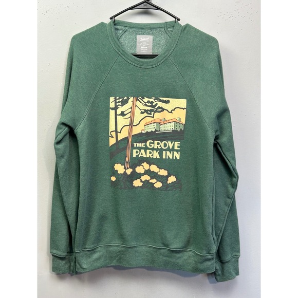 The Landmark Project Other - The Landmark Project Sweatshirt Unisex Medium Green Grove Park Inn Raglan Fleece